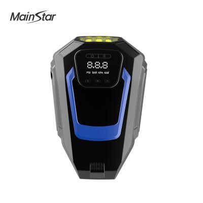 China Emergency Light Digital Tire Inflator Electric DC 12 Volt Portable Car Tire Air Compressor Compressor For Cars for sale