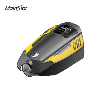 China Emergency Light Car Accessories 12v Digital Mini Tire Inflator Compressor Air Compressor Car Emergency Inflator Pump for sale