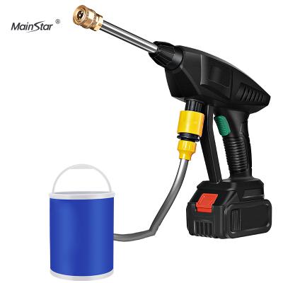 China 21v 240w ABS Alloy Cordless Household Gasket Gun Cordless Electricity Car Wash Lithium Electricity Car Booster Portable High Pressure Water Jet Cleaner for sale