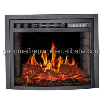 China 26 Inch Enclosed Electric Fireplace Log Flame Insert Car Styling for sale