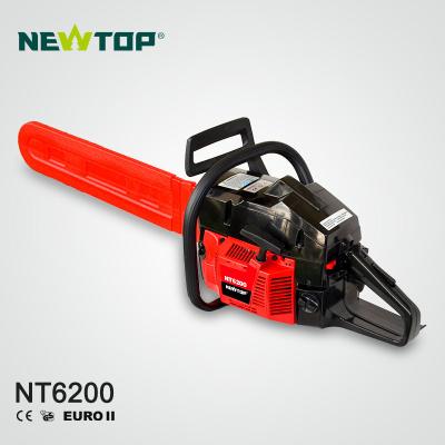 China 2-Stroke Top Brands 62cc Chainsaw 6200 With Oregon Chain for sale