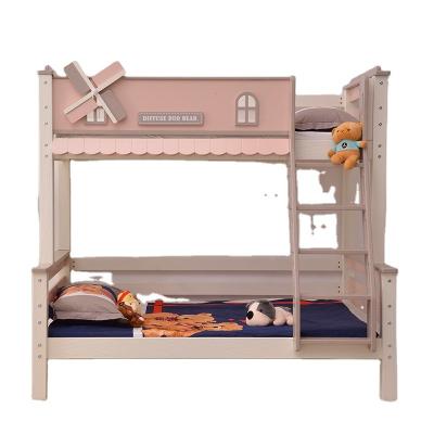 China Multi-function mother-child bed modern children's bunk bed heaven and earth bed dislocation mother-child storage parallel Nordic for sale