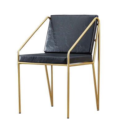 China 2022 Comfortable Nordic Chrome Dining Chair Leisure Metal Dining Chairs Modern Cafe Metal Frame Dining Chair for sale