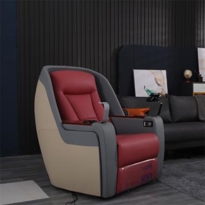 China Business Class Single Seat Family Cinema Sofa Massage Leather Sofa Stretch Convertible Hot-selling Luxury Living Room for sale