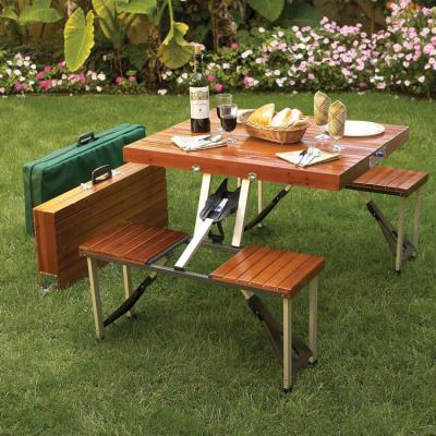 China Easy carry outdoor table chair/picnic/garden table and camping table chair set and folding chairs for sale