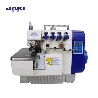 China Garment Shops JR747F-YT Cheap Price 4 Thread Overlock Industrial Sewing Machine for sale