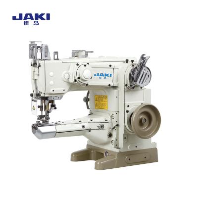 China Garment Shops Small Mouth JAKI Coverstitch Cylinder Bed Industrial Sewing Machine for sale