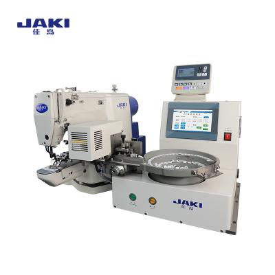 China JR438D-ZD JAKI Automatic Cloth Fabric Shirt Button Making Sewing Machine for sale