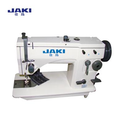 China Garment Shops JAKI Single Needle Auto-Oil Lubrication Zigzag Stitch Sewing Machine Price For Sale for sale