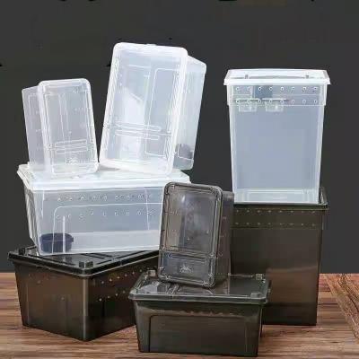 China Breathable Practical Plastics Portable Crawling Pet Breeding Mini Greenhouse Reptile for sale