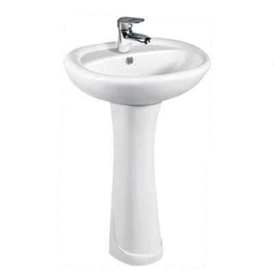 China Traditional High Quality Cheap Bath Basins Hand Wash Pedestal Wash Basin China Sanitary Ware For Bathroom for sale