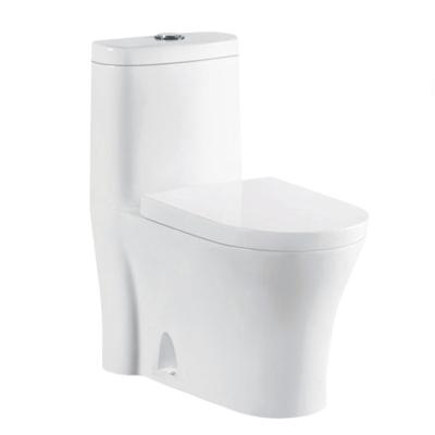 China Modern Double-Flow Design Made In China Cheap Ceramic Toilet Sanitary Ware One Piece Toilet for sale