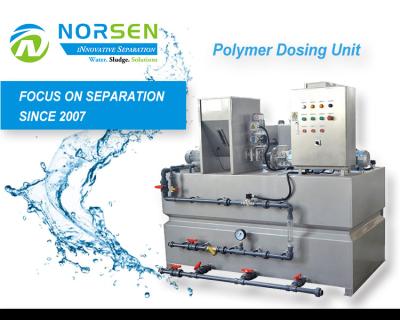 China Stainless Steel Hotels Automatic Polymer Preparation System Chemical Mixing And Flocculation System Polymer Dosing Unit for sale