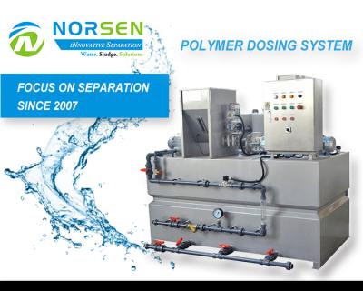 China Hotels Fully Automated Chemical Polymer Preparation System SS304 Polymer Dosing Unit for sale