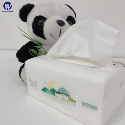 China Plastic packaging 3 layers of super weak point facial tissues, more comfortable large packaging, tissue paper for sale