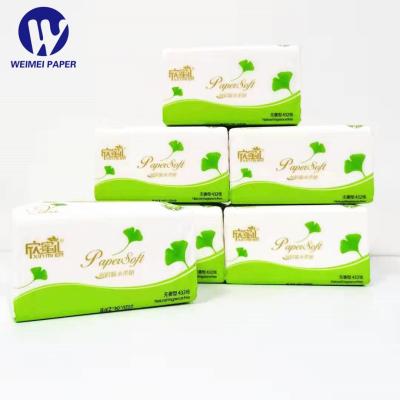 China Best Quality Comfortable Soft White Silky Smooth Face Tissue Disposable Paper Factor/Virgin Pulp Facial Tissue for sale