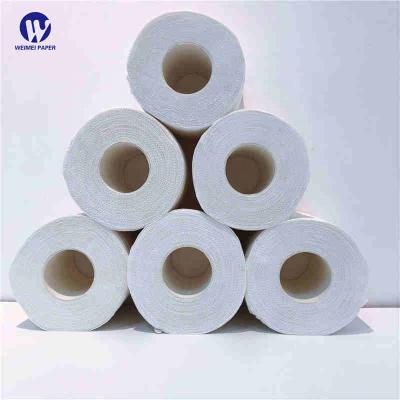 China White Paper Rolls Flushable Ultra Soft Paper Roll Virgin Wood Pulp Toilet Paper High Quality Bath Tissue Embossed OEM for sale