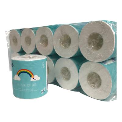 China 100% Virgin Wood Pulp Toilet Paper Customized & Stock, 100% Virgin Wood Pulp Or Bamboo Pulp, Tissue Roll Toilet Paper for sale