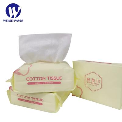 China New Design Tissue Box Smooth Soft Cotton Texture Package Face Cloth for sale