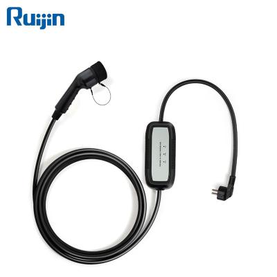 China EU type - 2 EV charging cable with IP 67 CE certification and protection RJ-EU-3.5kw/7kw for sale