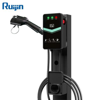 China Factory price 35a wall box charger wall box charging 7kw charger ev station type 1 electric car fast charger RJ-OB203 for sale