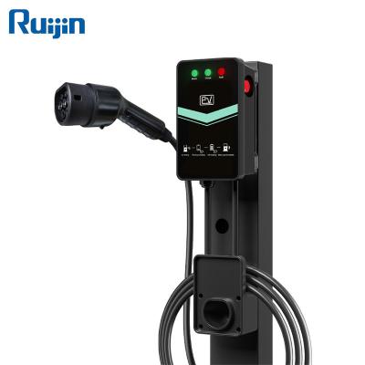 China Wallbox Type 7kw - 2 Charging Station EV Wall Charger 32A Wall Mount EV Fast Charger RJ-OB203 for sale