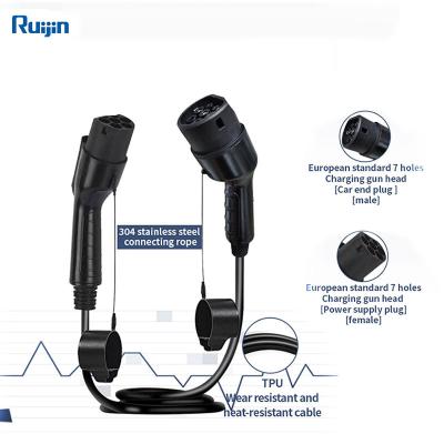 China home car charger EV station charging mount wallbox 16A double head electric vehicle gun RJ for sale