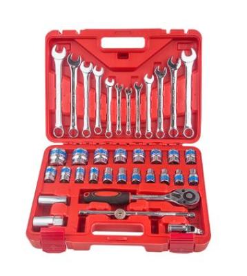 China Auto Repair 37 Pcs Chrome Vanadium Socket Wrench Set Tool Kit Set for sale