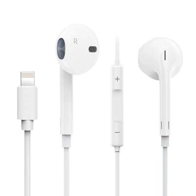 China factory wholesale High Quality In-Ear For 8pin To Light Up Earphone Cable Earphone With Mic For Iphone 7/8/x/11/12 for sale