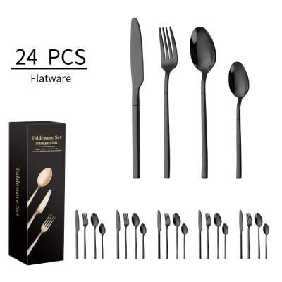 China Sustainable 4/16/24 PCS Cutlery Set High Quality Stainless Steel Stainless Steel Flatware for sale