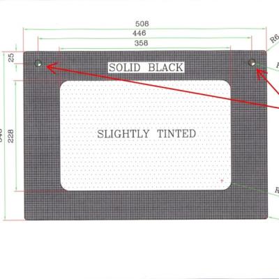 China Court tempered glass with silk-screen printing for switch panel and oven for sale