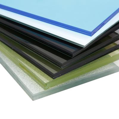 China Yard 3+3mm/4+4mm/5+5mm/6+6mm Clear Laminated Tempered Glass/PVB Laminated Glass For Building for sale