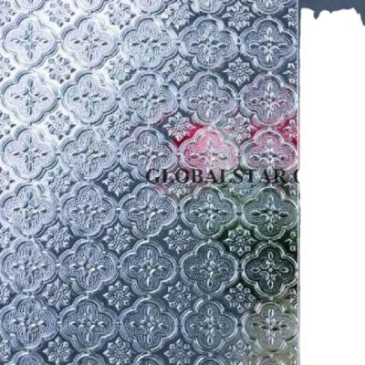 China Patterned supermarket glass: spotswood, satinlite, cod at thickness 3-10mm for sale