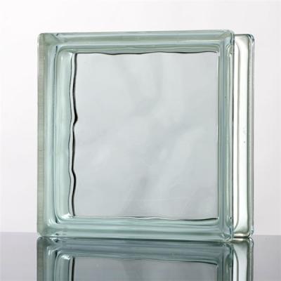 China The new 190*190*80mm popular block decorative transparent Crystal Glass Bricks Hollow Glass yard glass blocks for sale