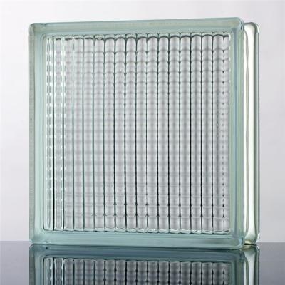 China New 190*190*80mm Decorative Cloudy Crystal Side Courtyard Decoration in Glass Block Colored Brick for sale