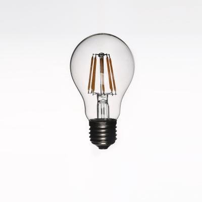 China Vintage China Factory Price 4W 6W 8W A19 E27 B22 Clear A60 LED Filament Decorative Light Bulb for sale