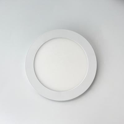 China Modern Factory Price Indoor Lighting Recessed Slim 6W Round Mounted Led Panel Light For Home Office Ceiling for sale