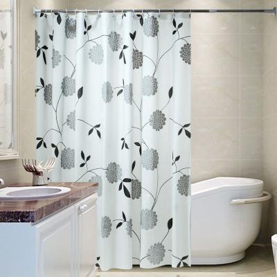 China Viable Customer Customize 3D Digital Printing Usage Hangs Waterproof Shower Curtain for sale