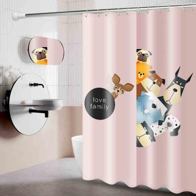 China Sustainable Clear Eco Friendly Waterproof PEVA Rust Resistant Bathroom Shower Curtain for sale