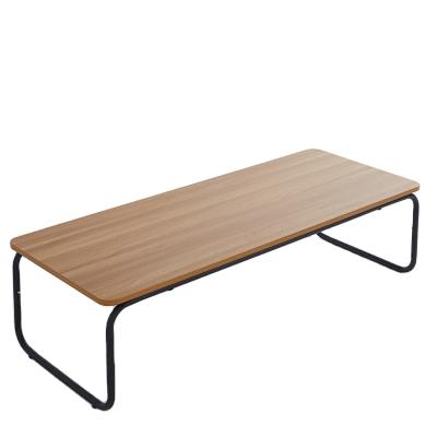 China Other Nordic High Quality Panel Coffee Table Particle Wood Tea Table DS-03 For Living Room Melamine Metal Frame Office Guest Table for sale