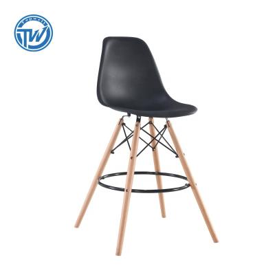 China (Size) DC-6071BAR Topwell Modern Design Adjustable Popular Beech Wood Leg Lounge Bar Stool for sale