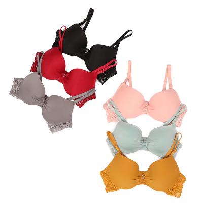 China Women's One-Piece Sexy Underwear Lingerie Bra Fantasy Panties Set Flower Embroidered 2023 Transparent Hot Open Lace Bra Girls Panties for sale