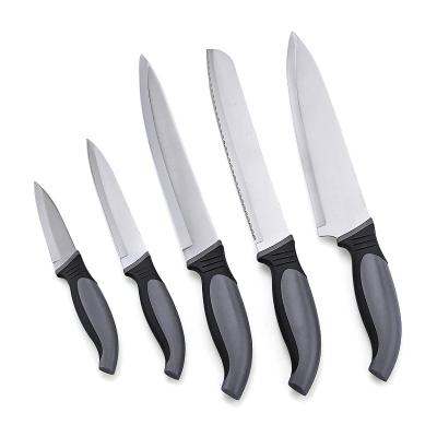 China Viable 5PCS Kitchen Knife Set with Curved Handle for sale