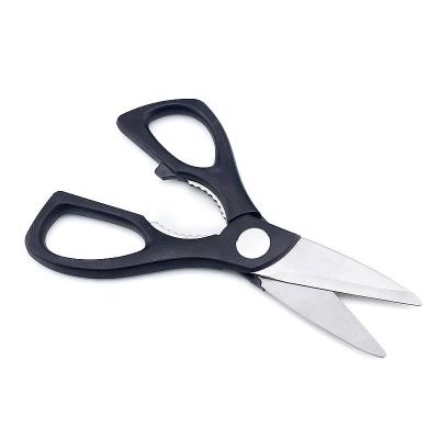 China Professional 8 inch stainless steel plus kitchen scissors and bottle/jar opener, stainless steel for sale