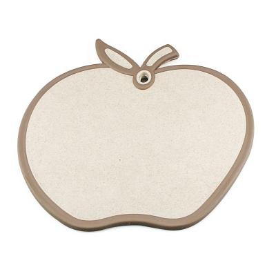 China Sustainable Apple and Pear Shape Wheat Straw Cutting Board for sale