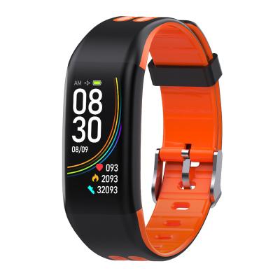 China MP3 playback super quality wholesale touch screen bandwrist 24H cool UNISEX waterproof body temperature hear rate sports bracelet smart watch for sale