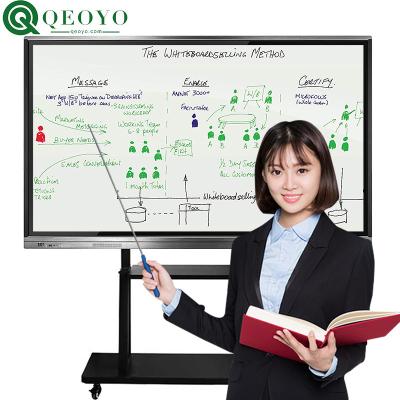 China Zero Sticky 65 75 85Inch LCD Teacher Interactive Smart Whiteboard Electronic Board Interactive Flat Panel 65