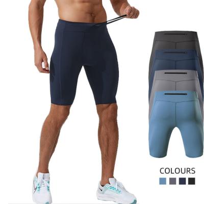 China Wholesale Anti-wrinkle Summer Men Athletic Gym Shorts Base Layer Drawstring Waist Sports Workout Training Compression Shorts for sale