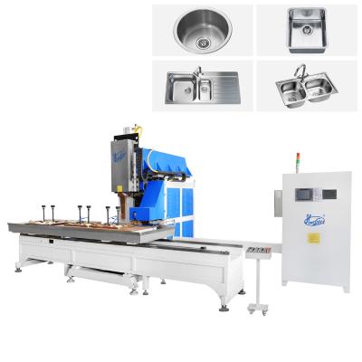 Chine Hwashi machine de soudage automatique à couture cuisine évier fabricant de bols en acier inoxydable CNC pompe à vaisseau sous pression utilisée à vendre