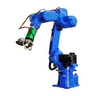 China Blue HWASHI Welding Robot Station Compact Small Size Dedicated Arc Welding Robot for sale